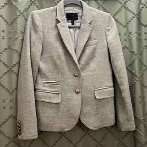 J crew schoolboy herringbone grey blazer